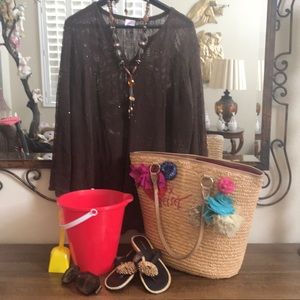 Vintage Sand and sun swimsuit coverup